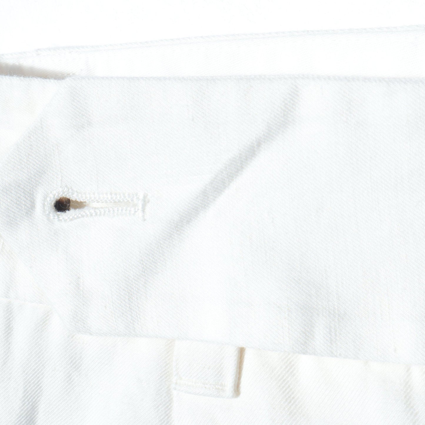 HIGH TWIST LINEN COTTON TWILL TROUSERS