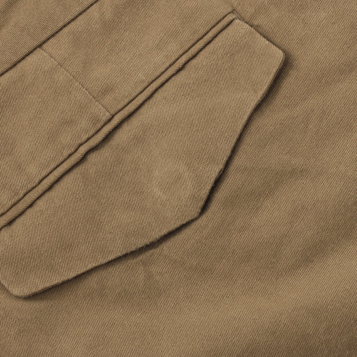 LINEN COTTON TWILL TROUSERS