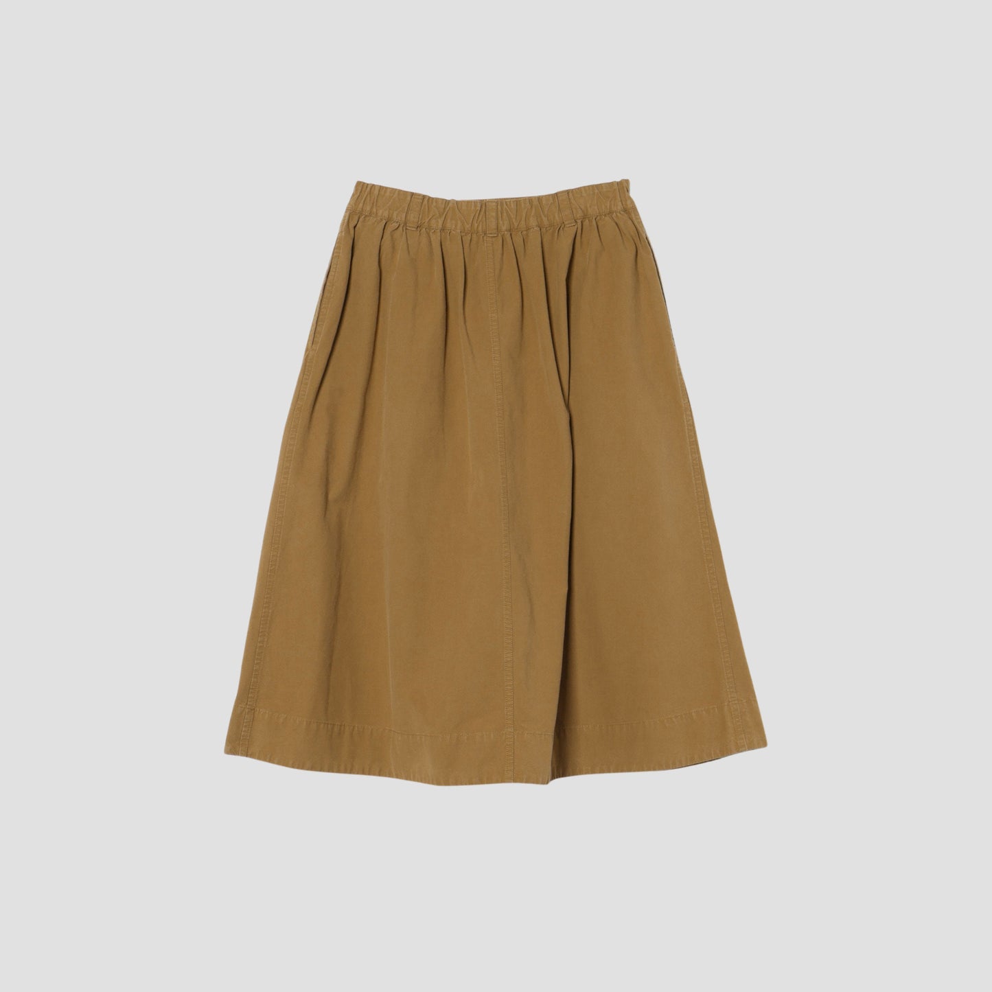 WASHED COTTON POPLIN SKIRT