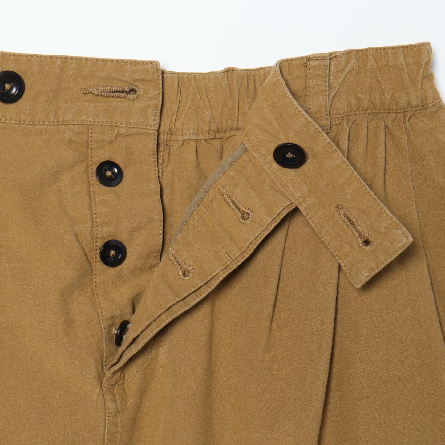 WASHED COTTON POPLIN SKIRT