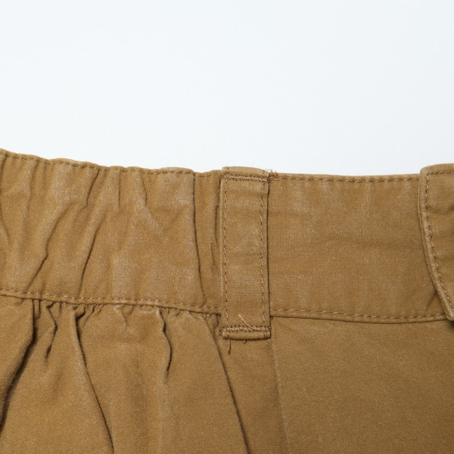 WASHED COTTON POPLIN SKIRT