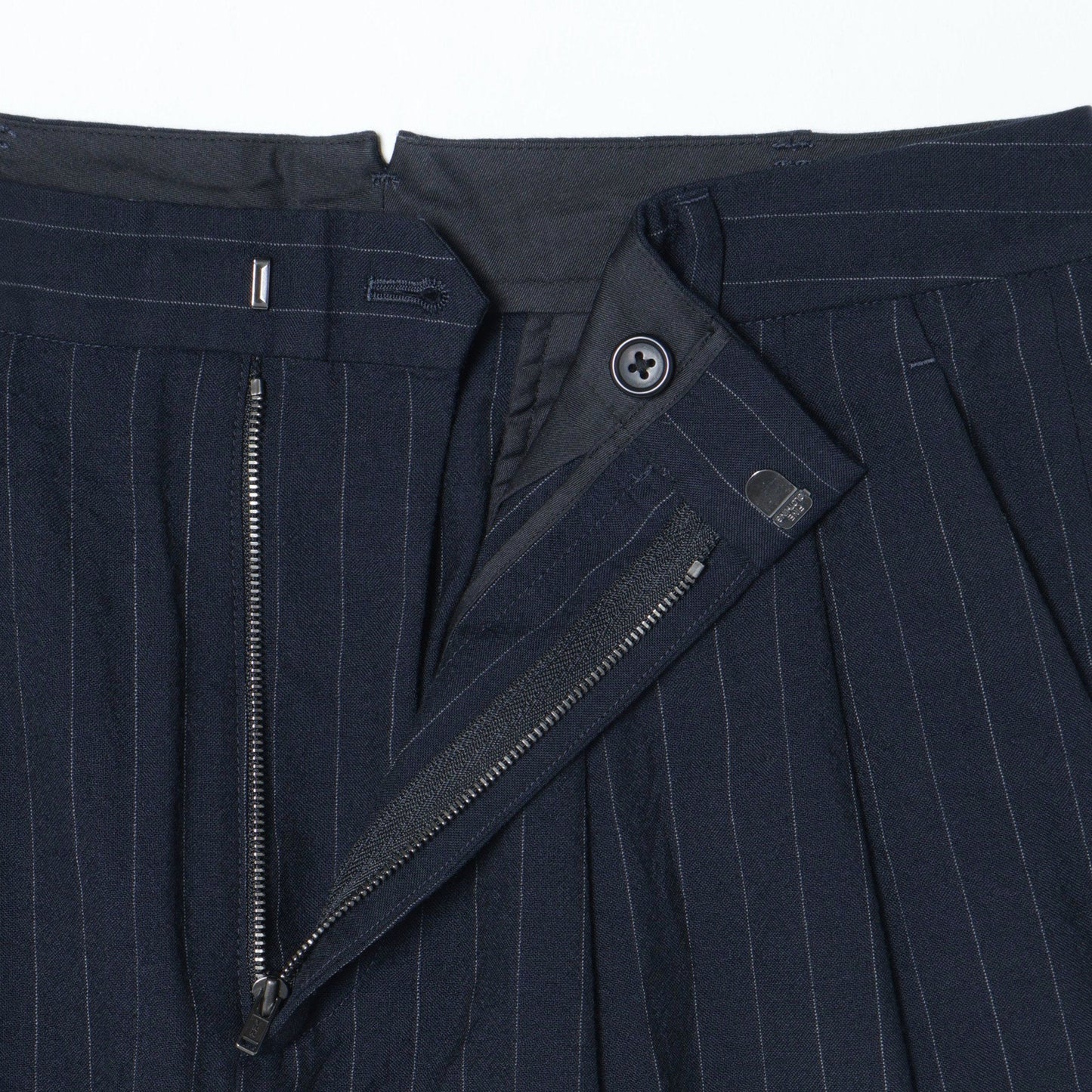 FINE PINSTRIPE WOOL TROUSERS