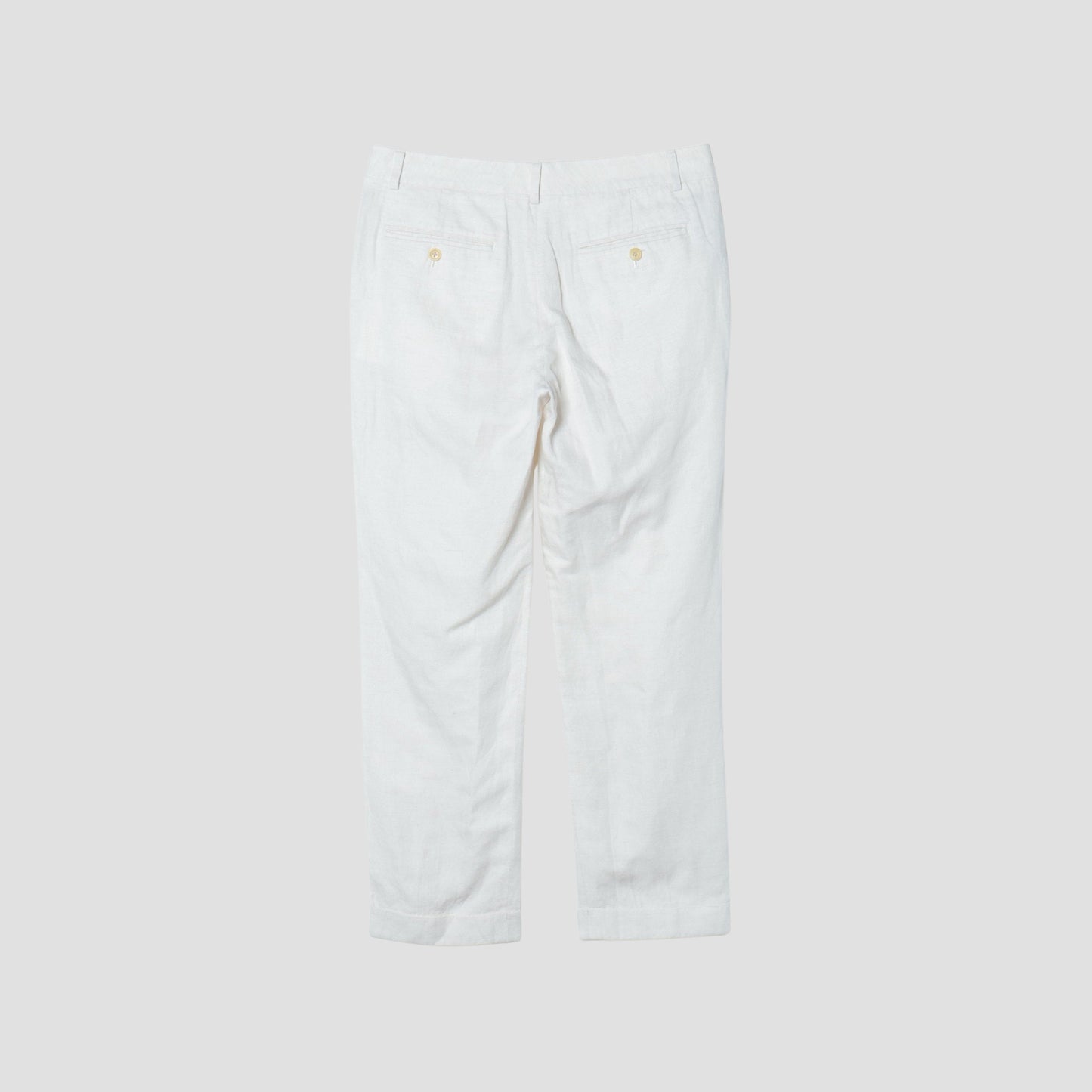 COTTON LINEN TWILL TROUSERS