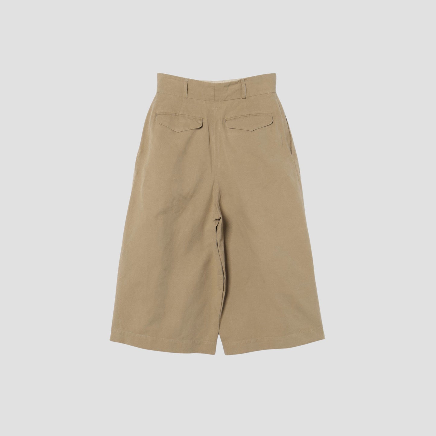 COTTON LINEN OXFORD TROUSERS