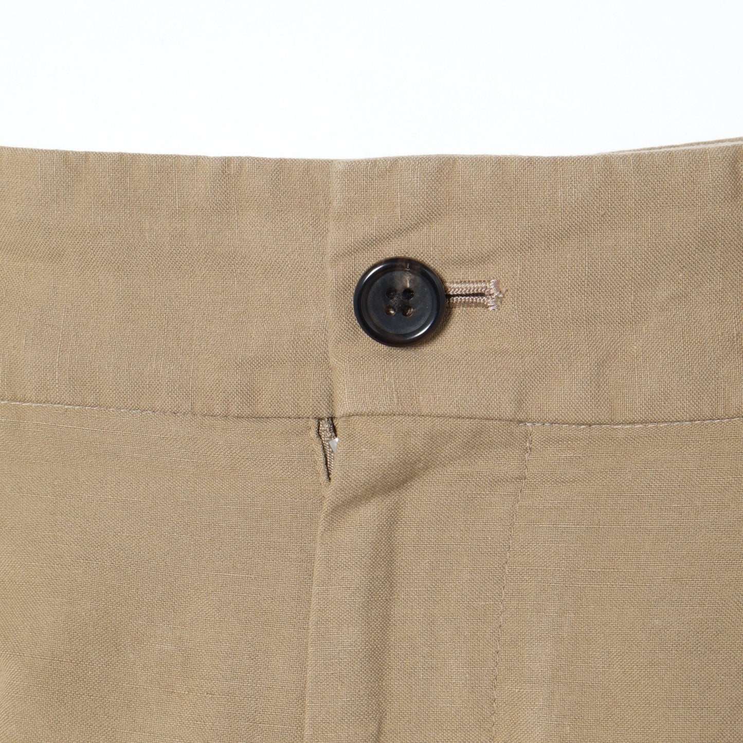 COTTON LINEN OXFORD TROUSERS