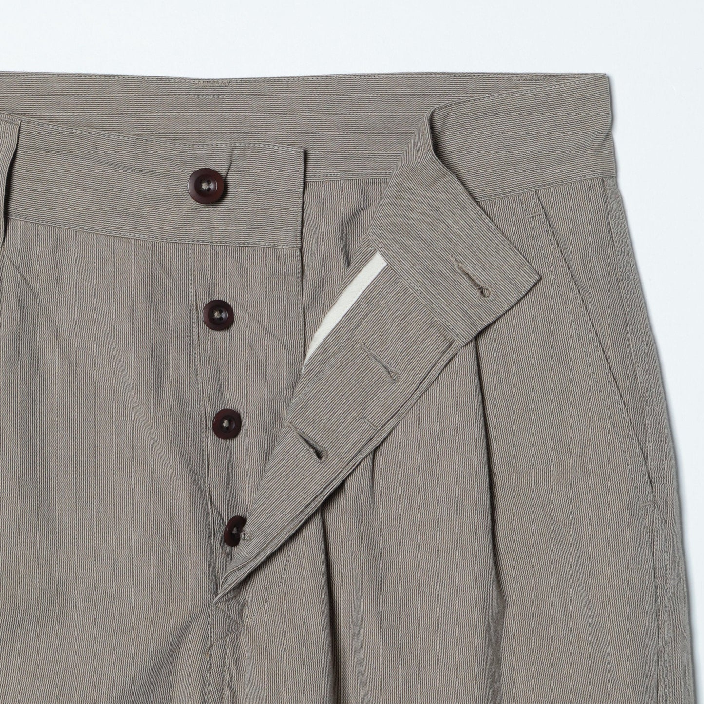 TINY STRIPE COTTON TROUSERS