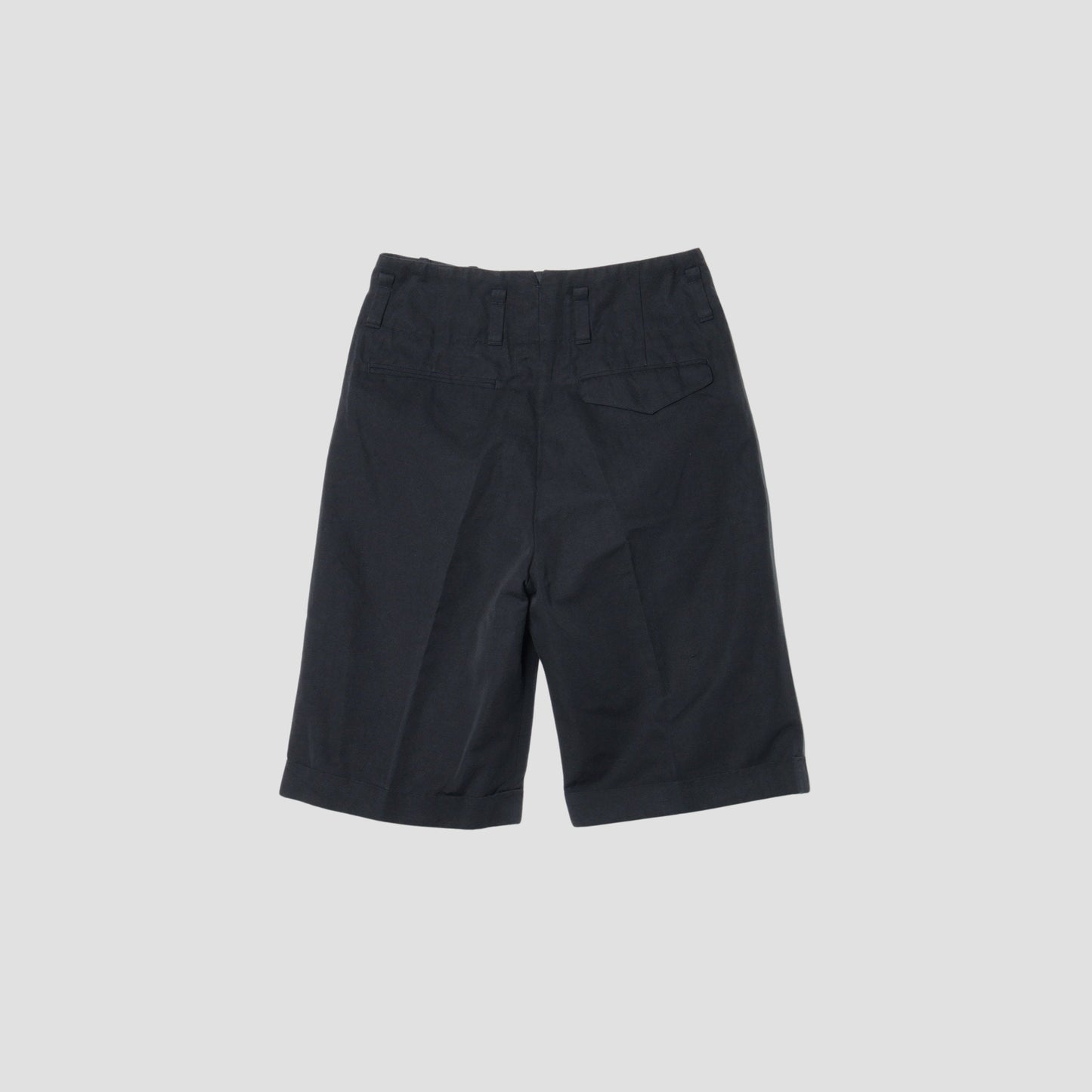 COTTON LINEN CANVAS TROUSERS