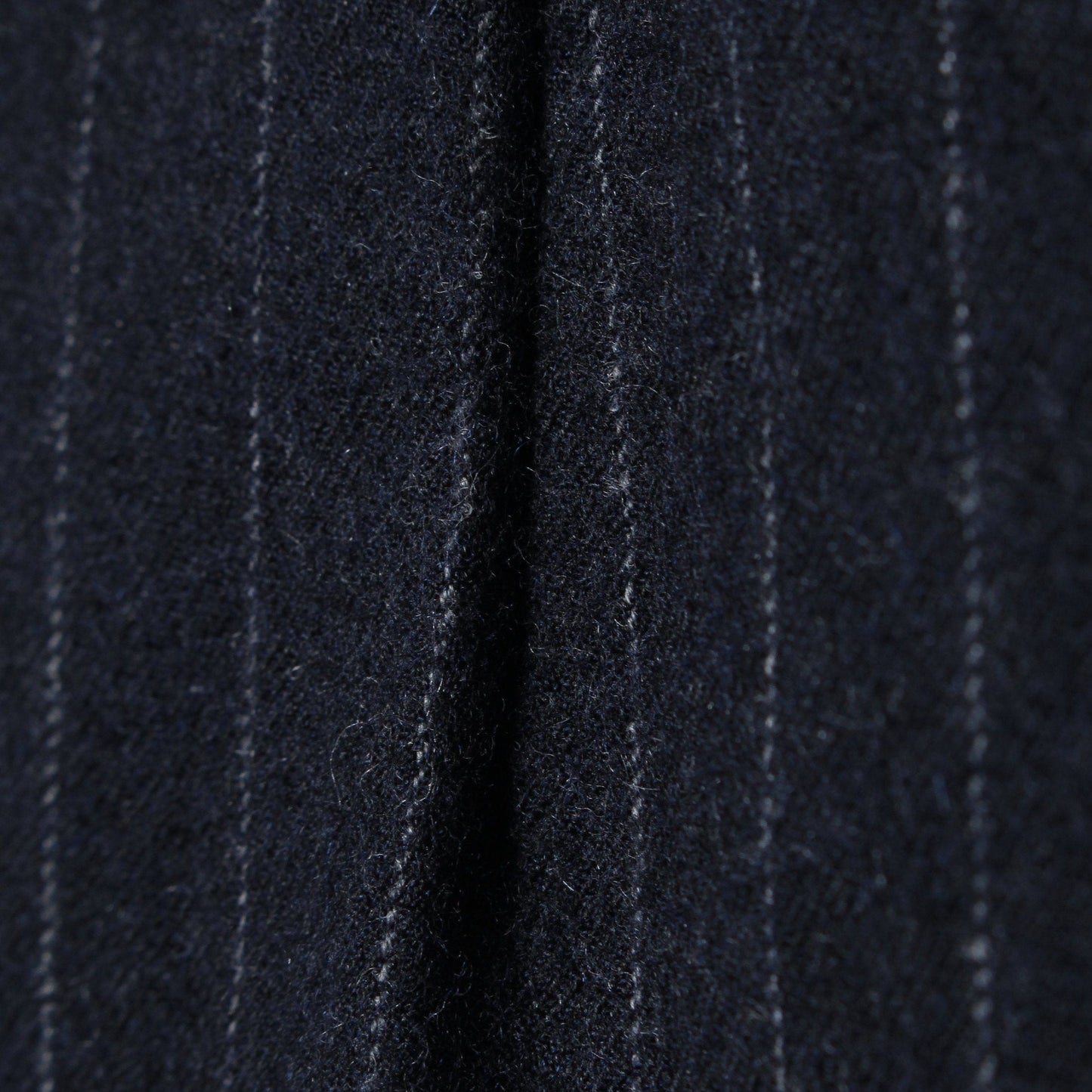 WORSTED WOOL PINSTRIPE TROUSERS