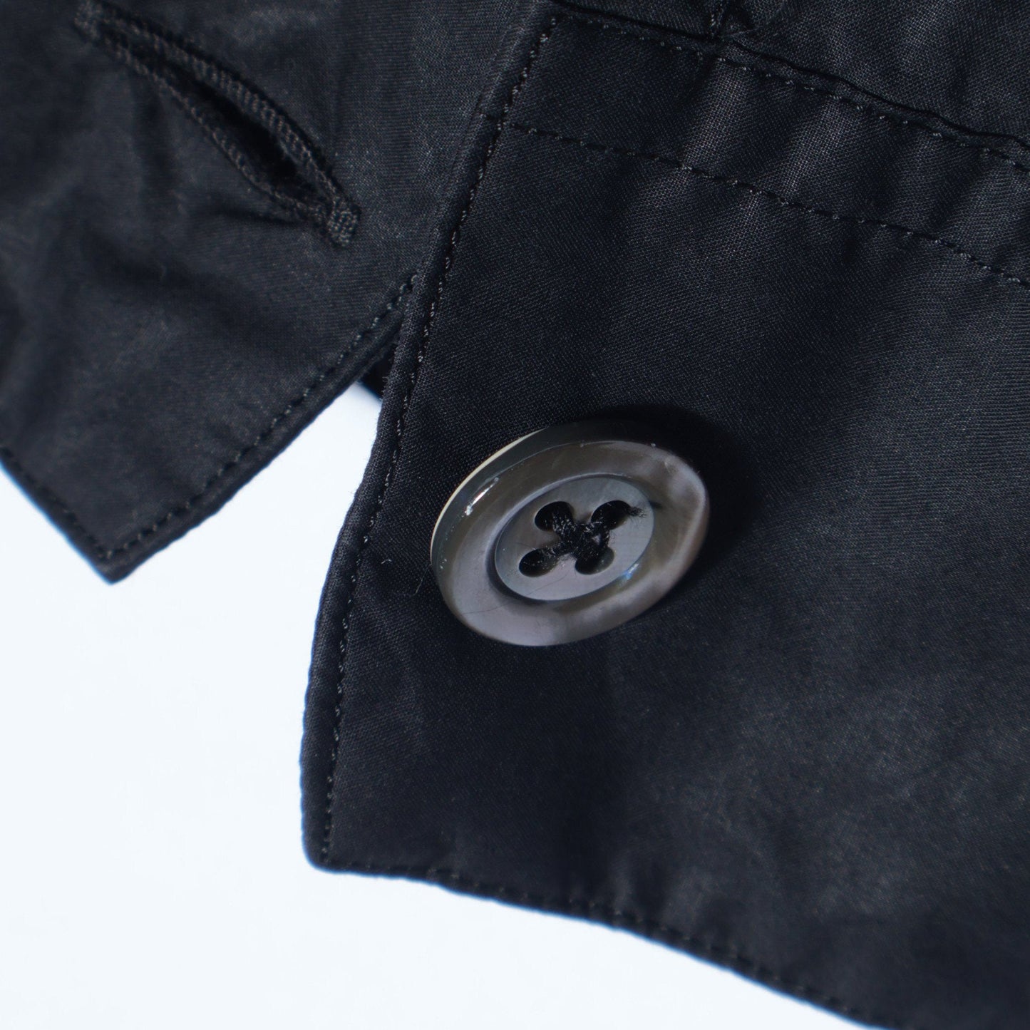 BLACK CHINTZ COTTON SHIRT