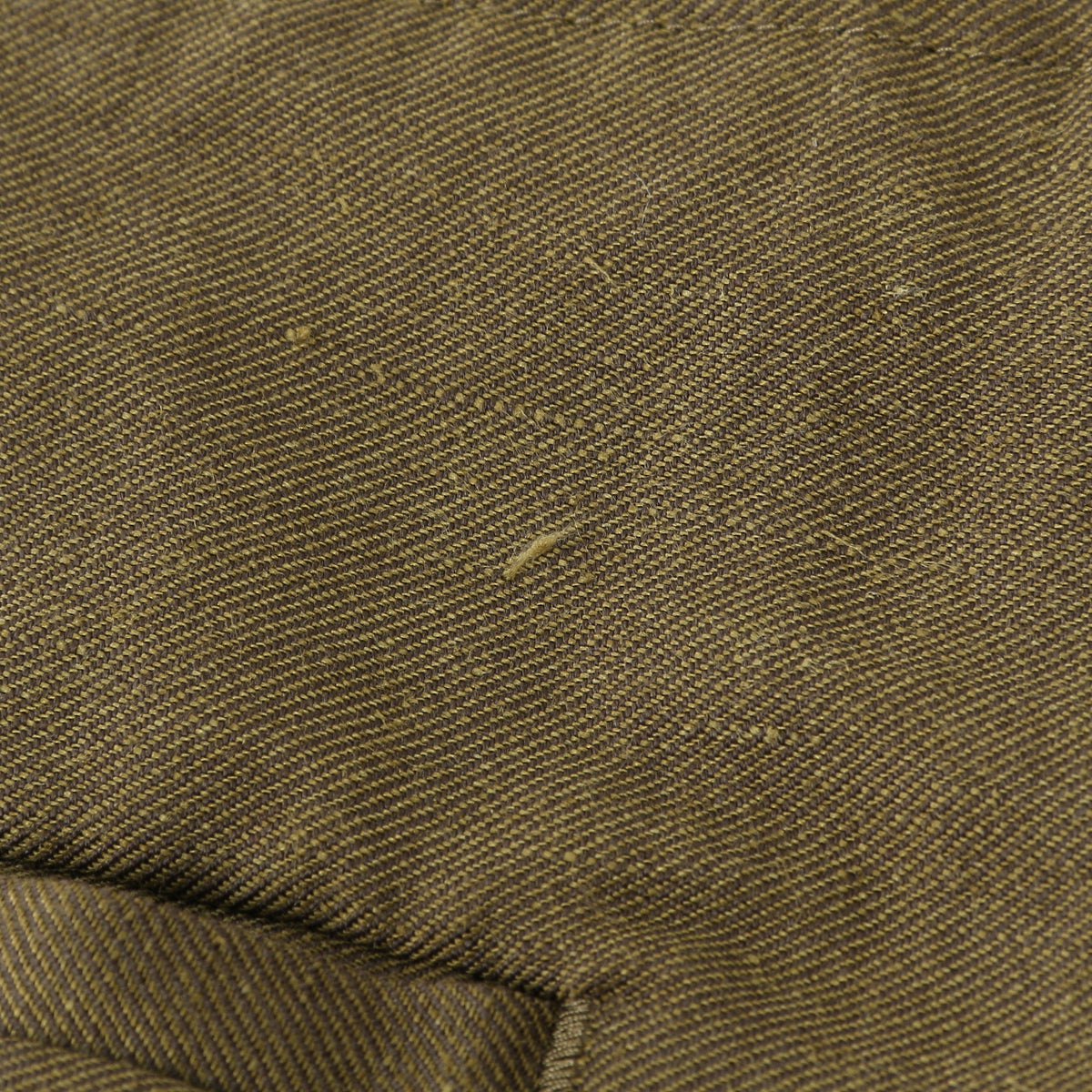 LINEN WOOL TWILL TROUSERS