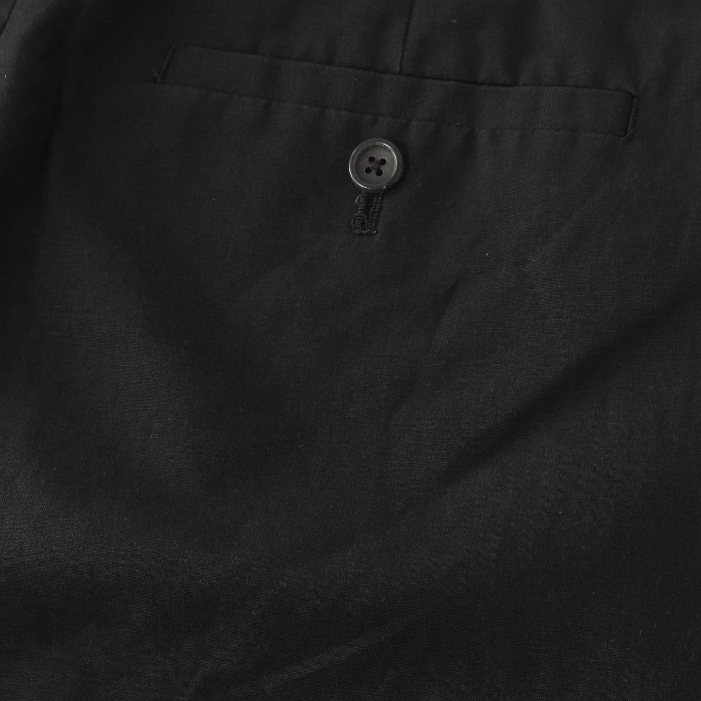 PLAIN WEAVE COTTON LINEN TROUSERS