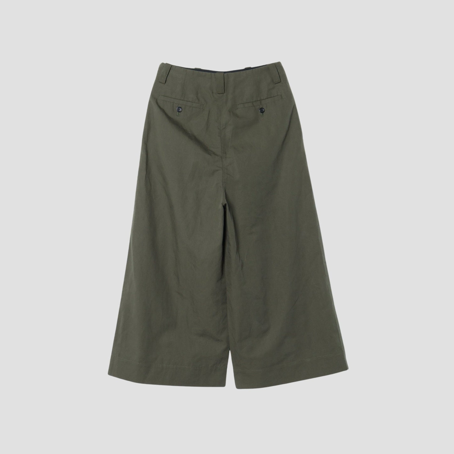PLAIN WEAVE COTTON LINEN TROUSERS