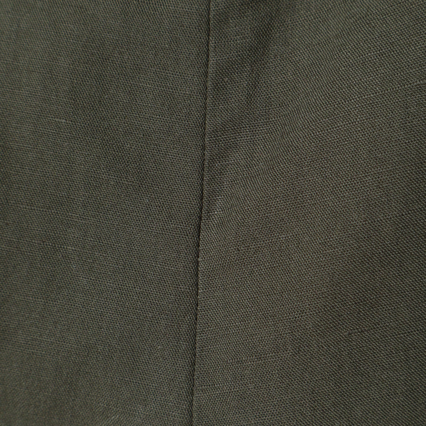 PLAIN WEAVE COTTON LINEN TROUSERS