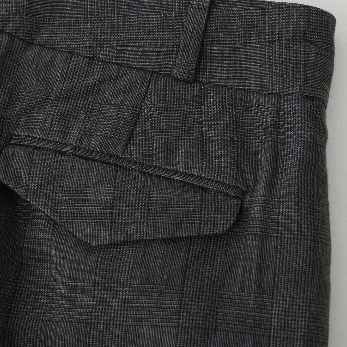 PRINCE OF WALES LINEN TROUSERS