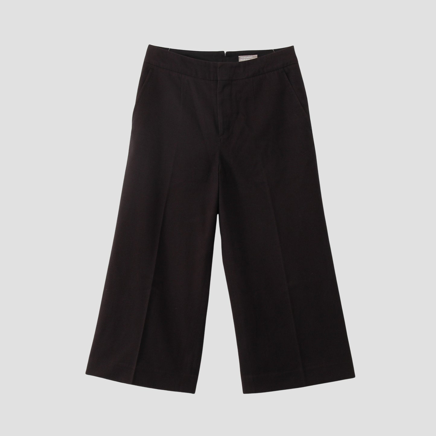 BRUSHED COTTON WOOL TROUSERS