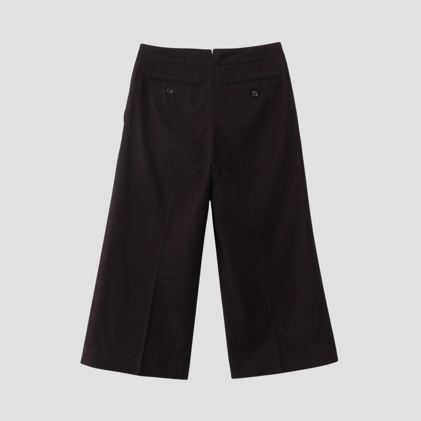 BRUSHED COTTON WOOL TROUSERS