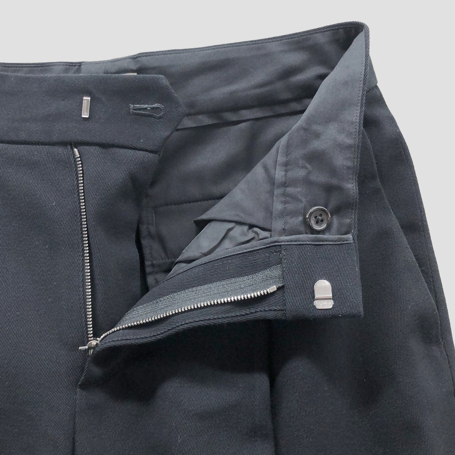 WOOL COTTON LINEN BARATHEA TROUSERS