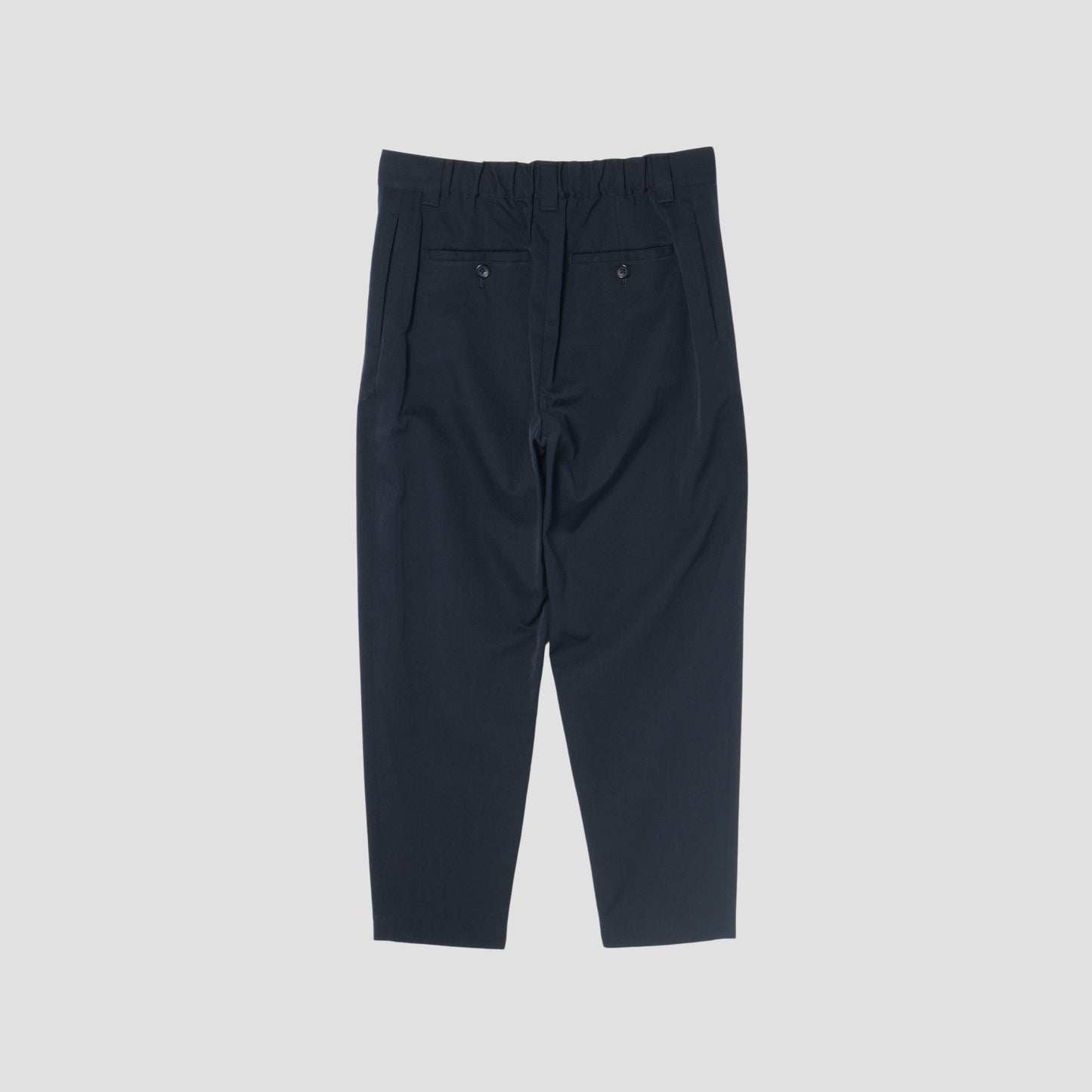 WOOL COTTON TWILL TROUSERS