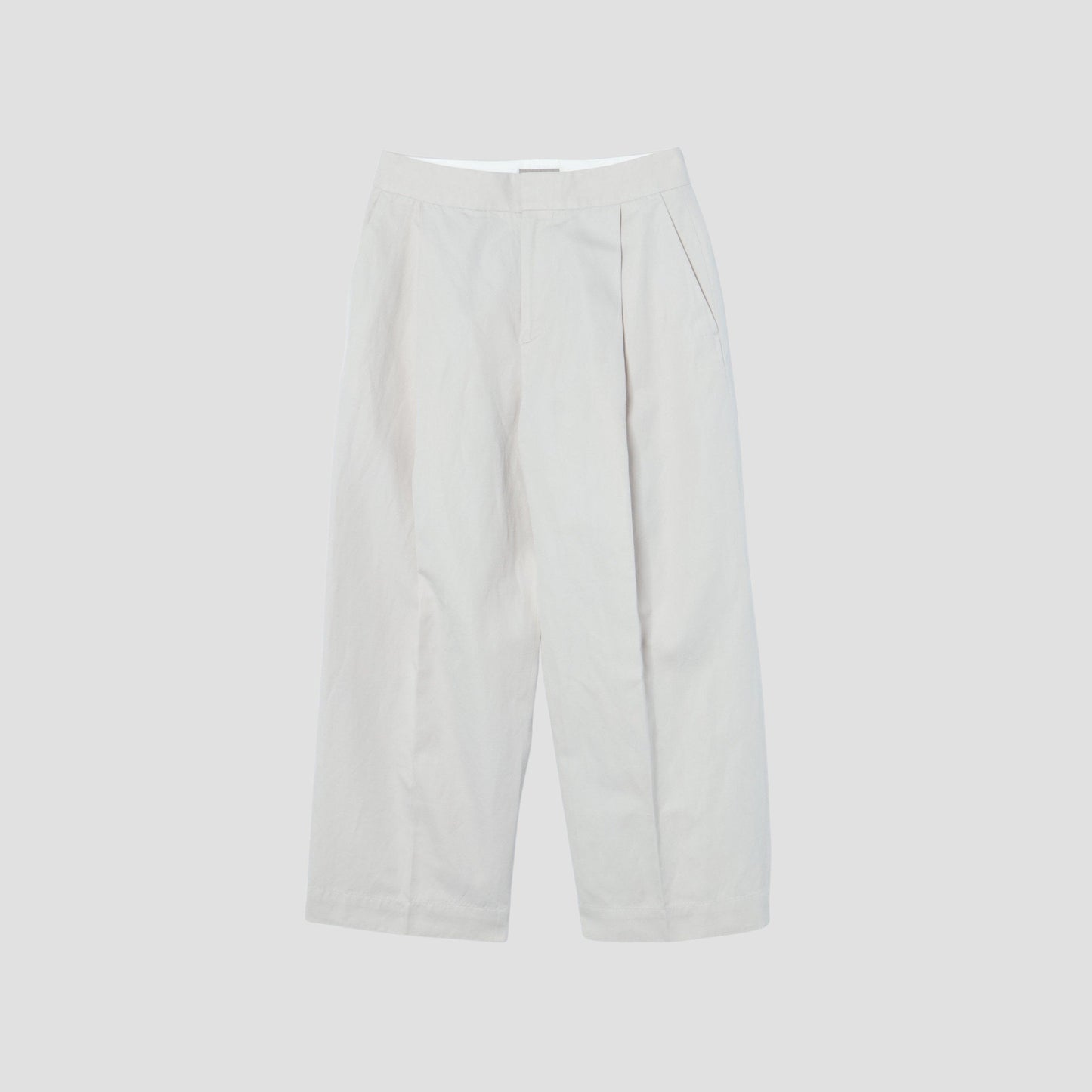 COTTON LINEN TWILL TROUSERS