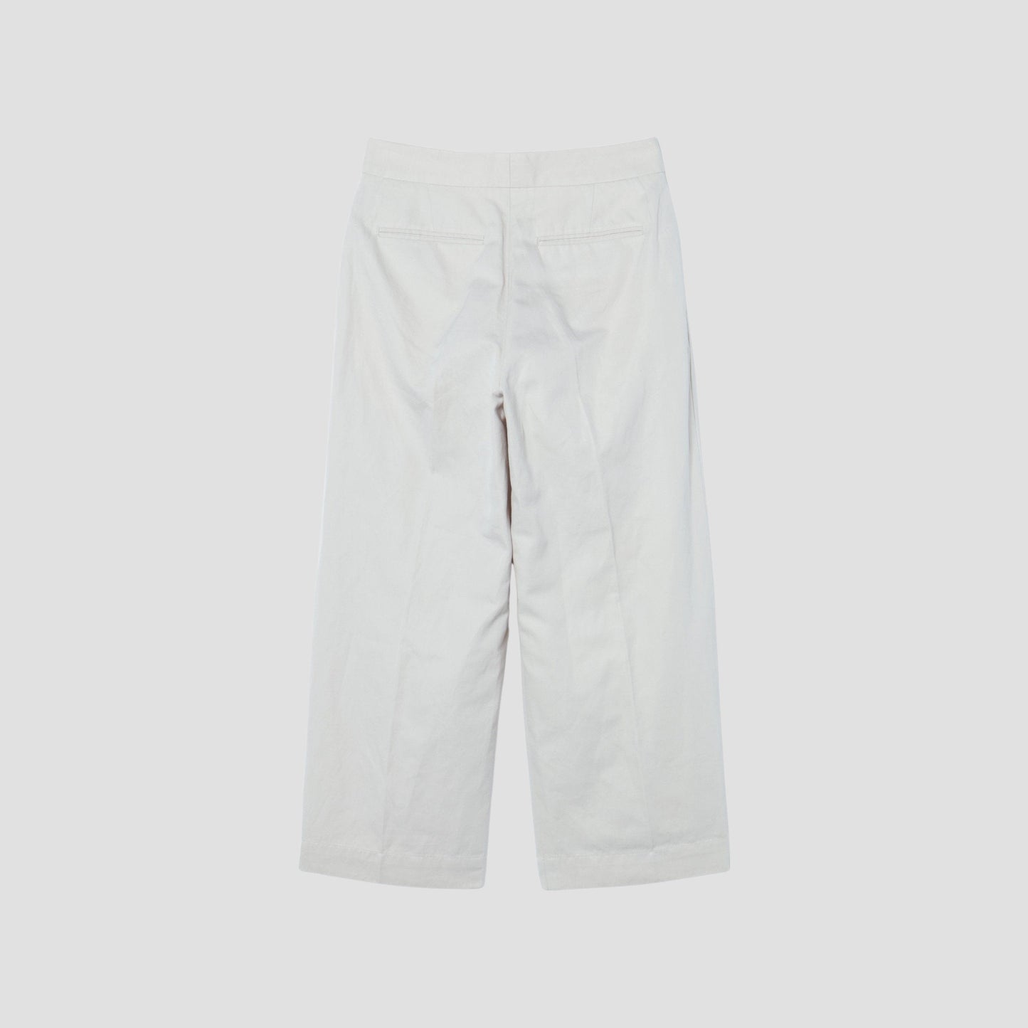 COTTON LINEN TWILL TROUSERS