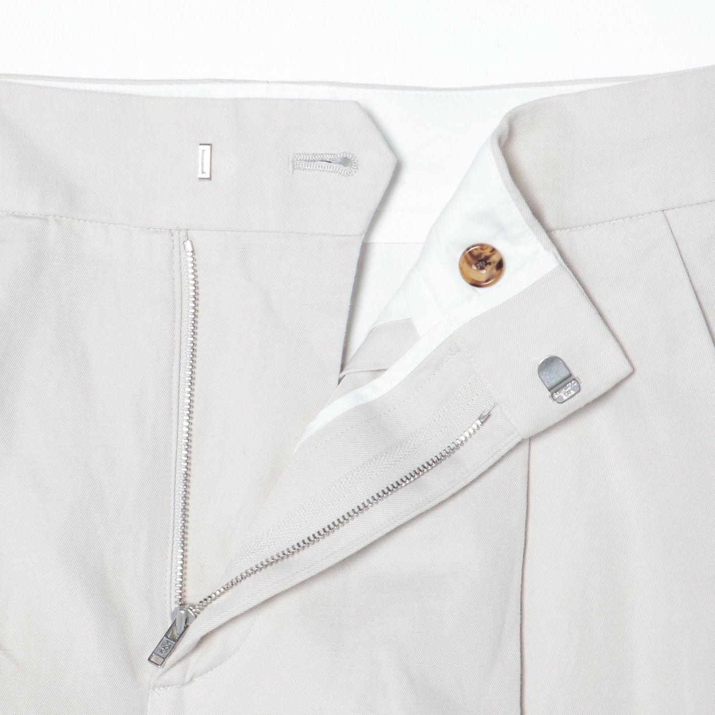 COTTON LINEN TWILL TROUSERS