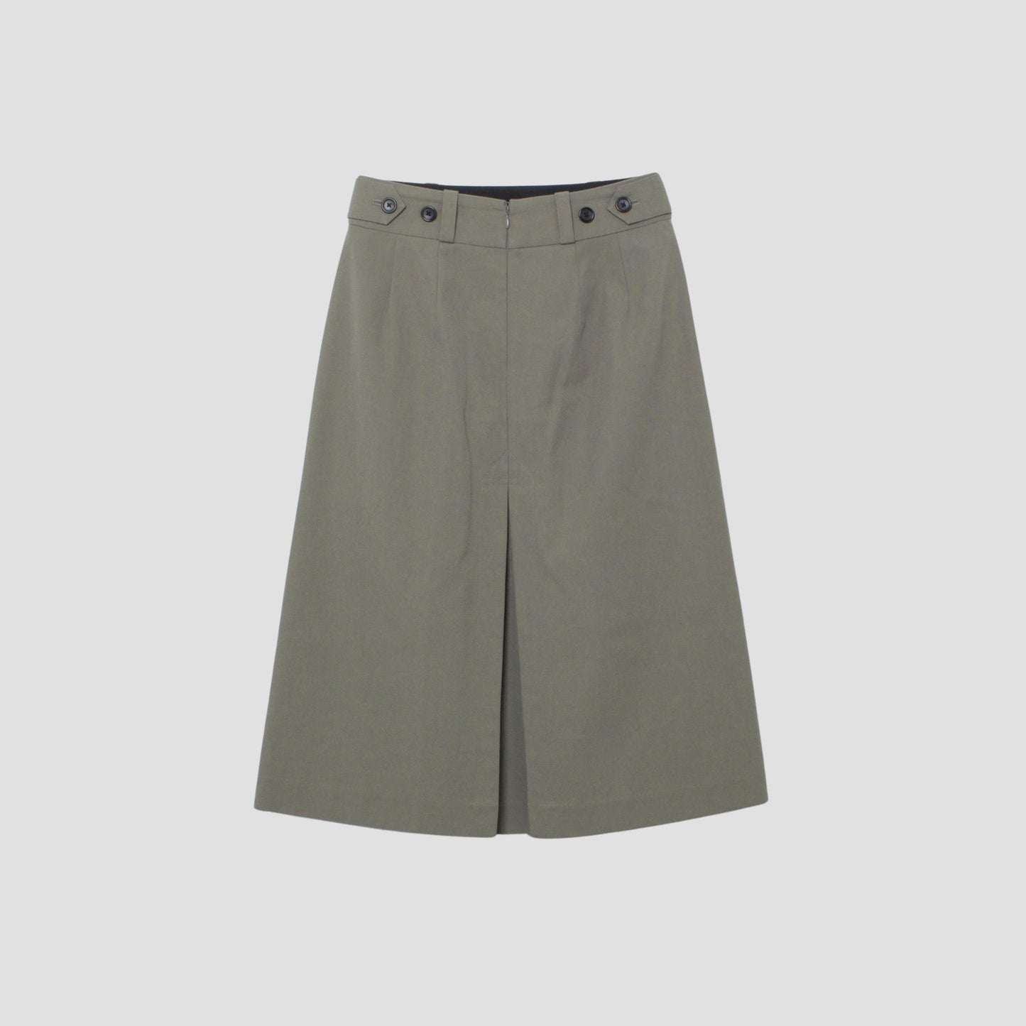 WOOL COTTON TWILL SKIRT