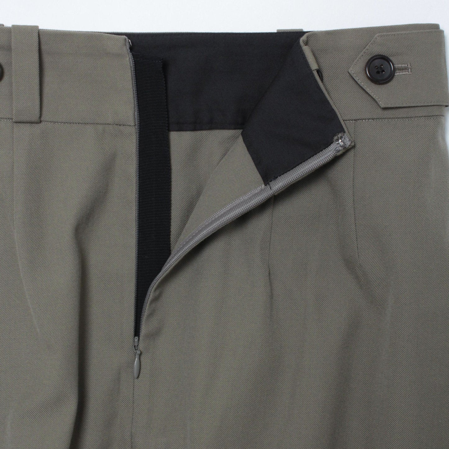 WOOL COTTON TWILL SKIRT