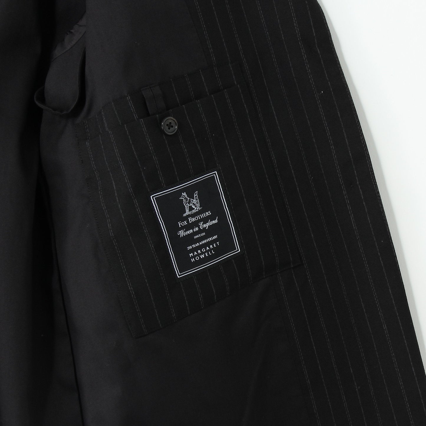 STRIPE WOOL PLAINWEAVE JACKET
