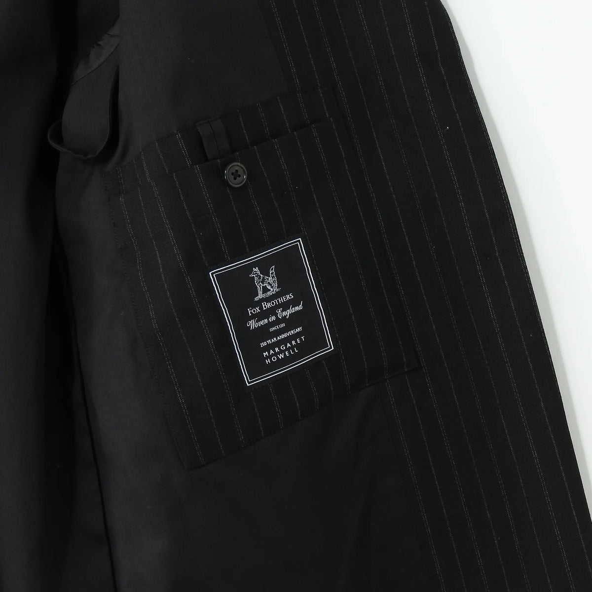 STRIPE WOOL PLAINWEAVE JACKET