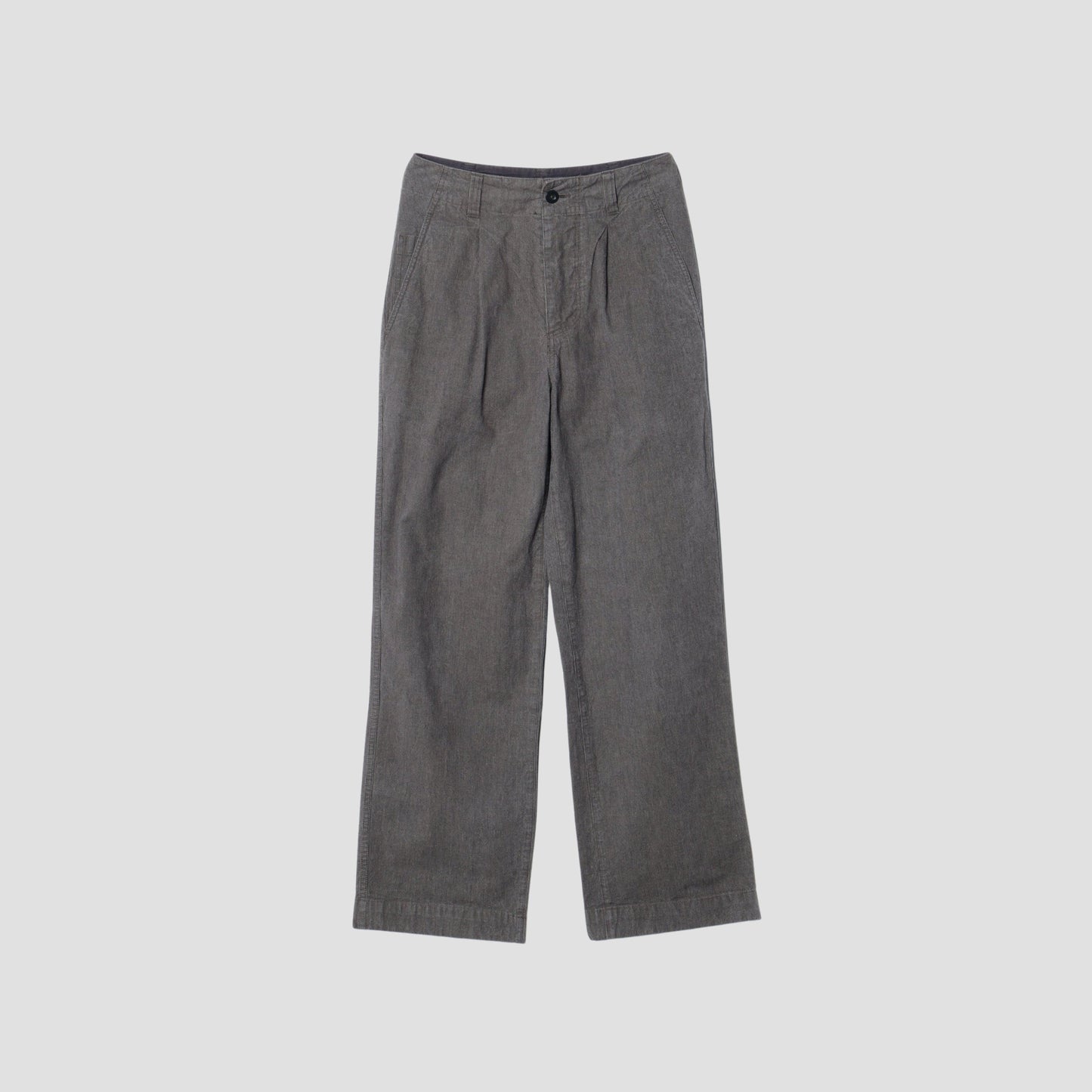 CHEF CHECK COTTON LINEN TROUSERS