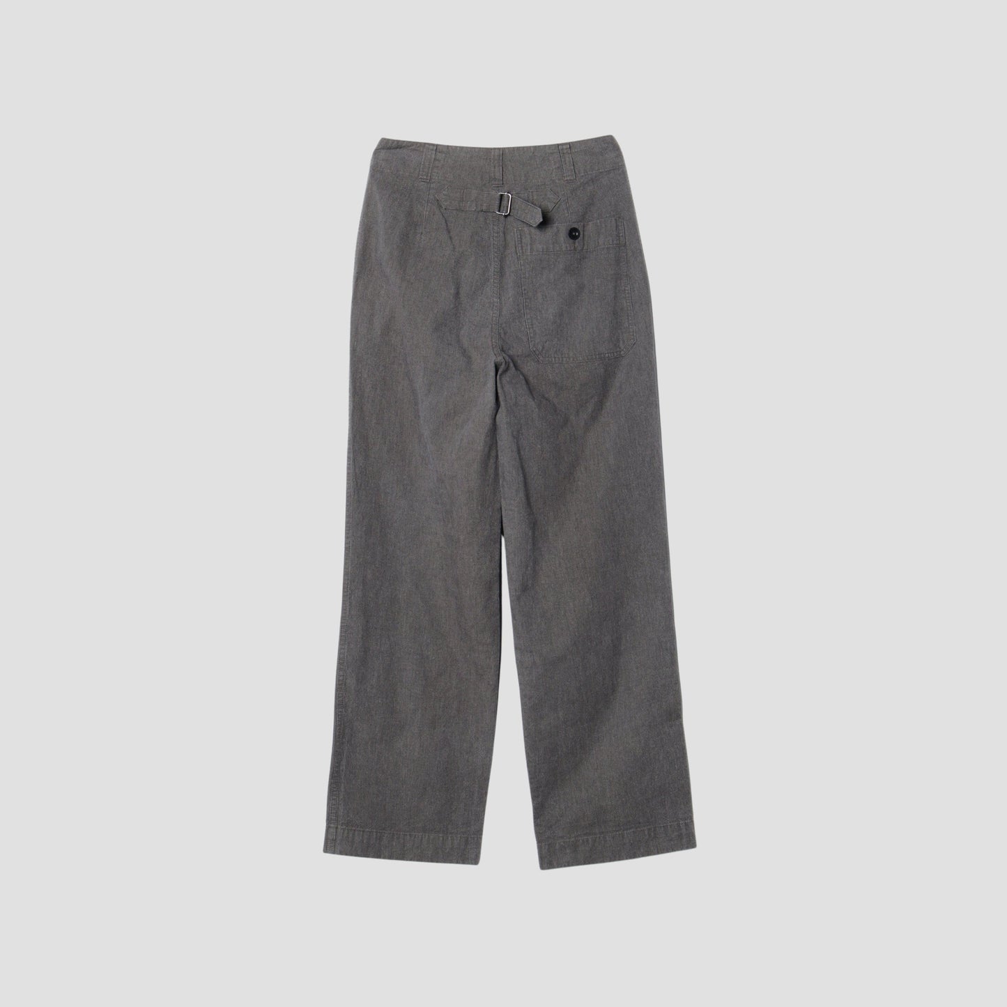 CHEF CHECK COTTON LINEN TROUSERS