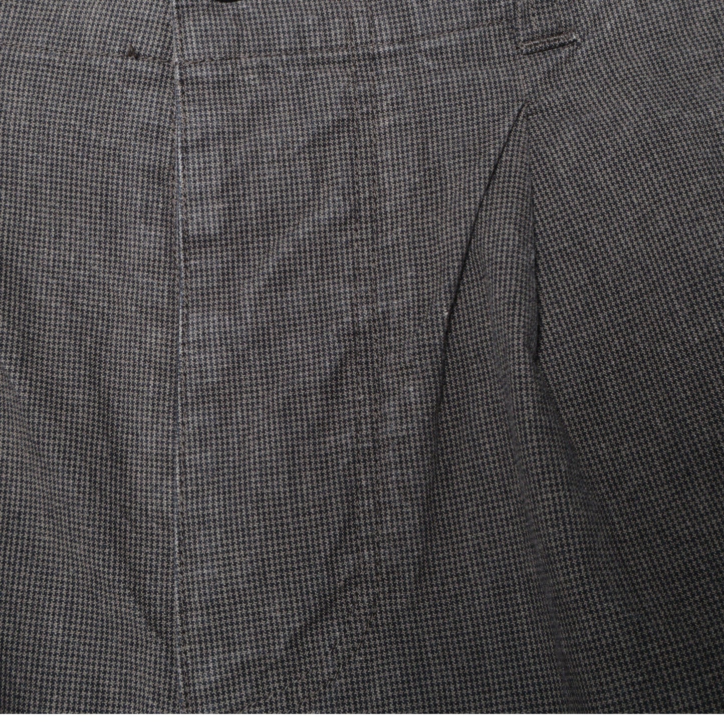 CHEF CHECK COTTON LINEN TROUSERS