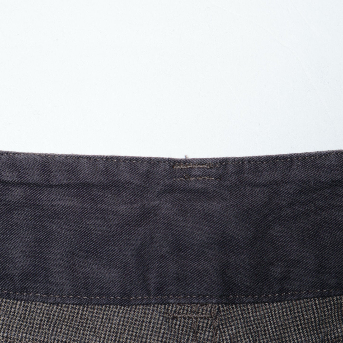CHEF CHECK COTTON LINEN TROUSERS