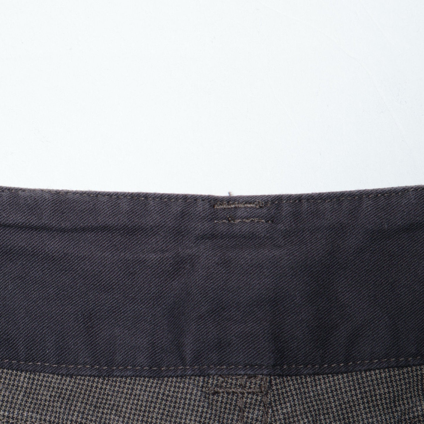 CHEF CHECK COTTON LINEN TROUSERS