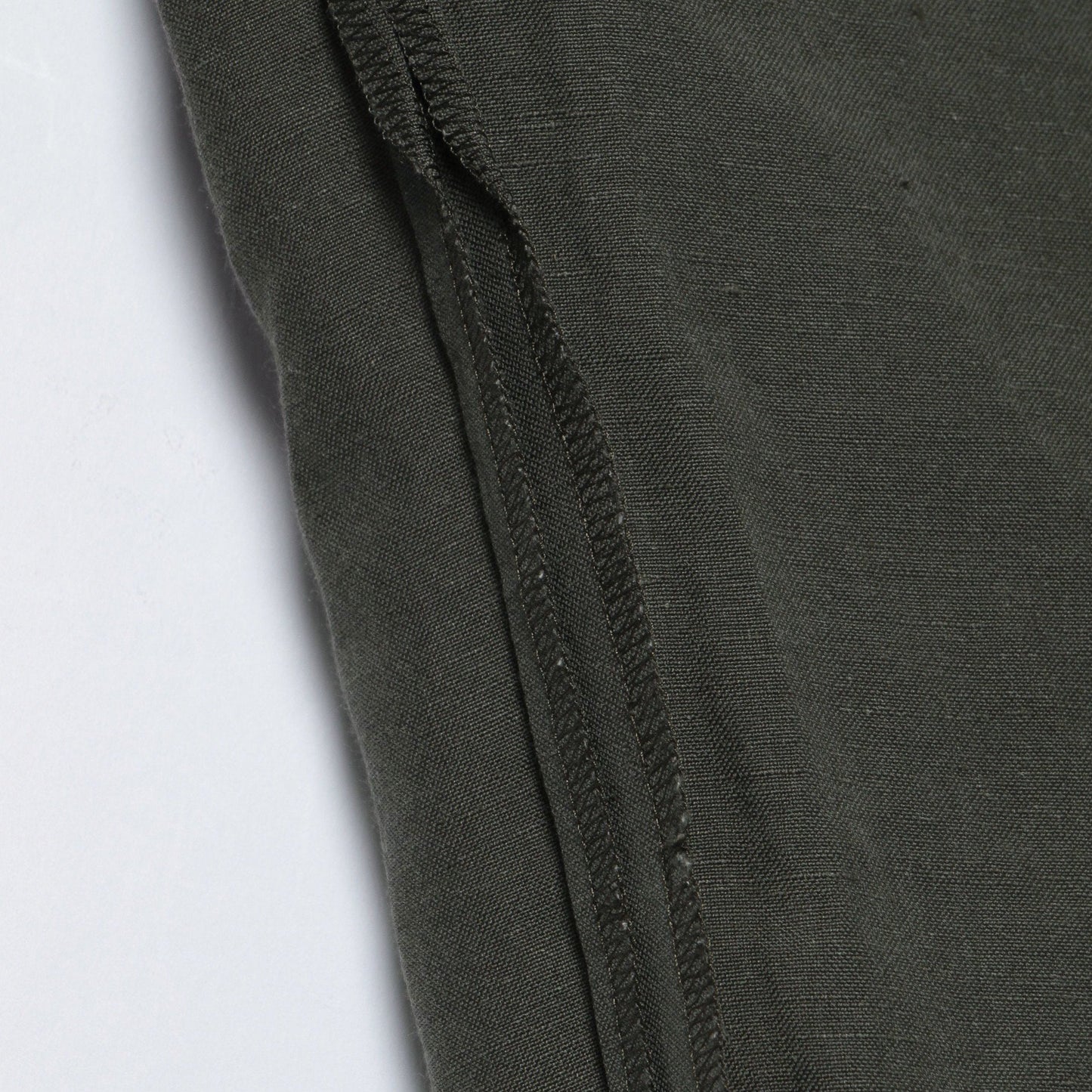 YARN DYED WOOL LINEN TROUSERS