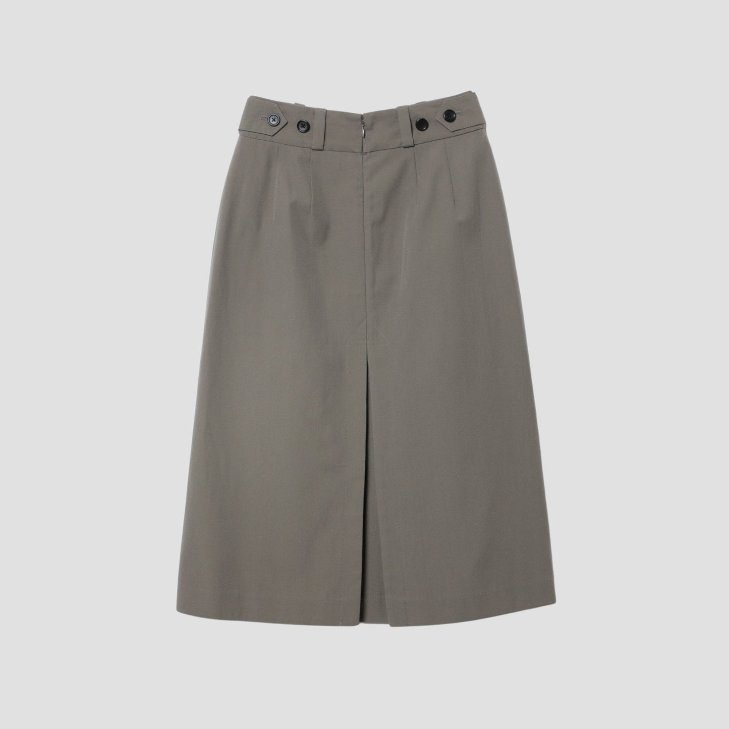WOOL COTTON TWILL SKIRT