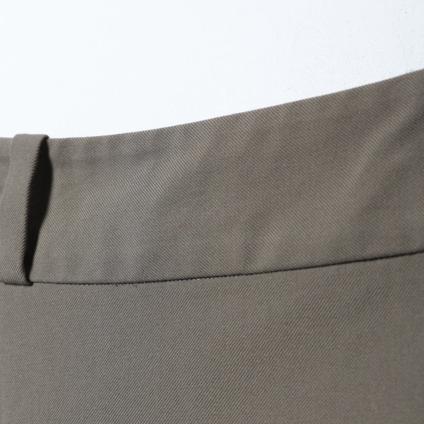 WOOL COTTON TWILL SKIRT