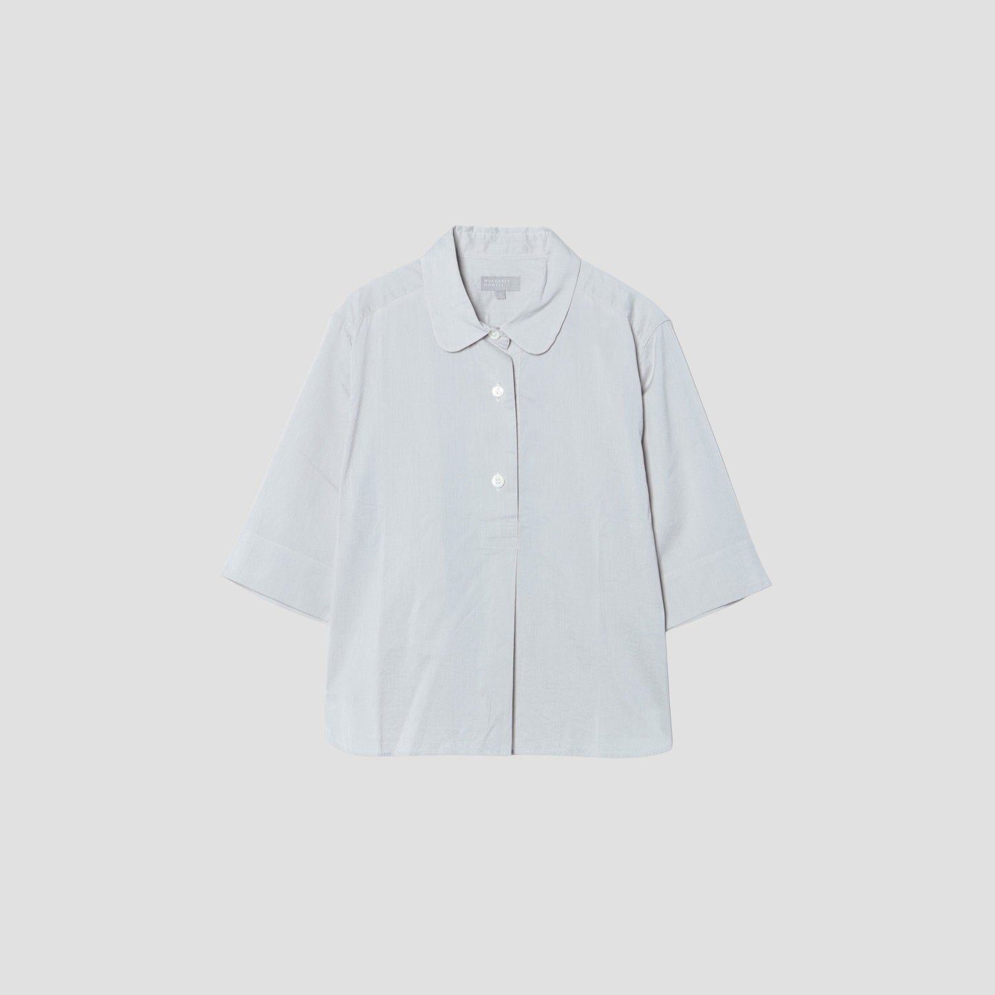FINE STRIPE COTTON SILK SHIRT