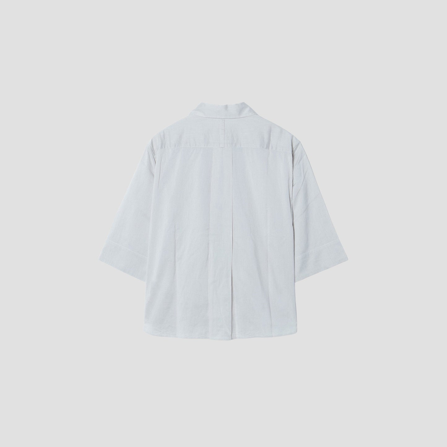 FINE STRIPE COTTON SILK SHIRT