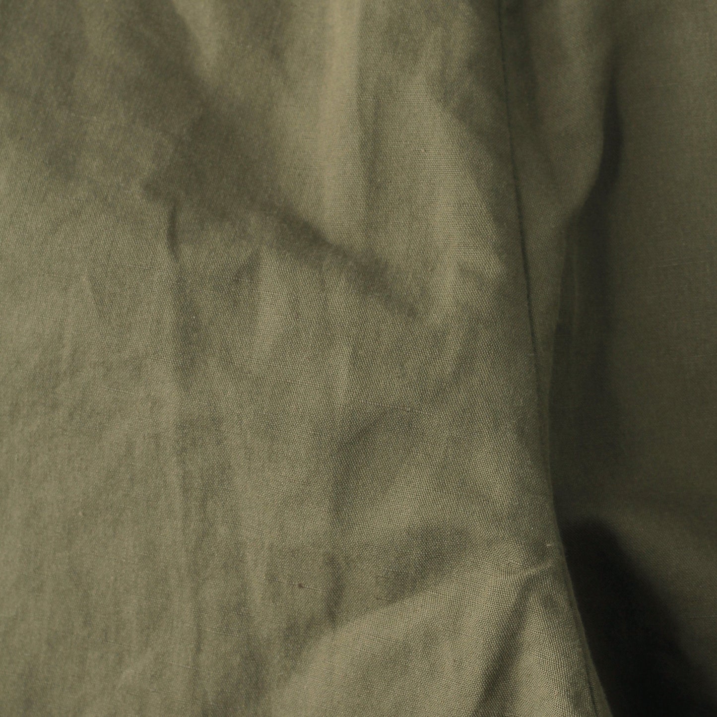 PLAIN WEAVE COTTON LINEN TROUSERS