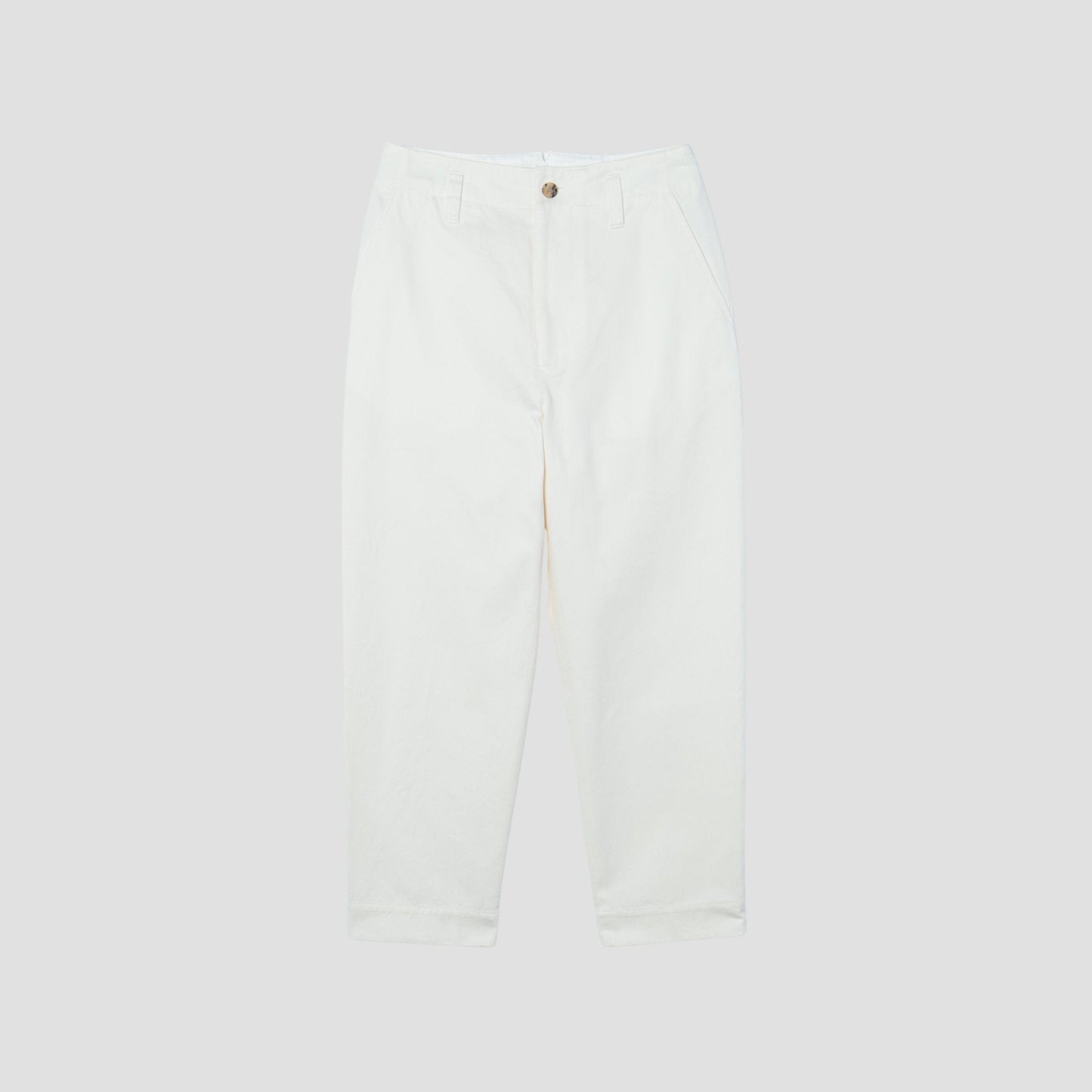 DENSE COTTON TWILL TROUSERS