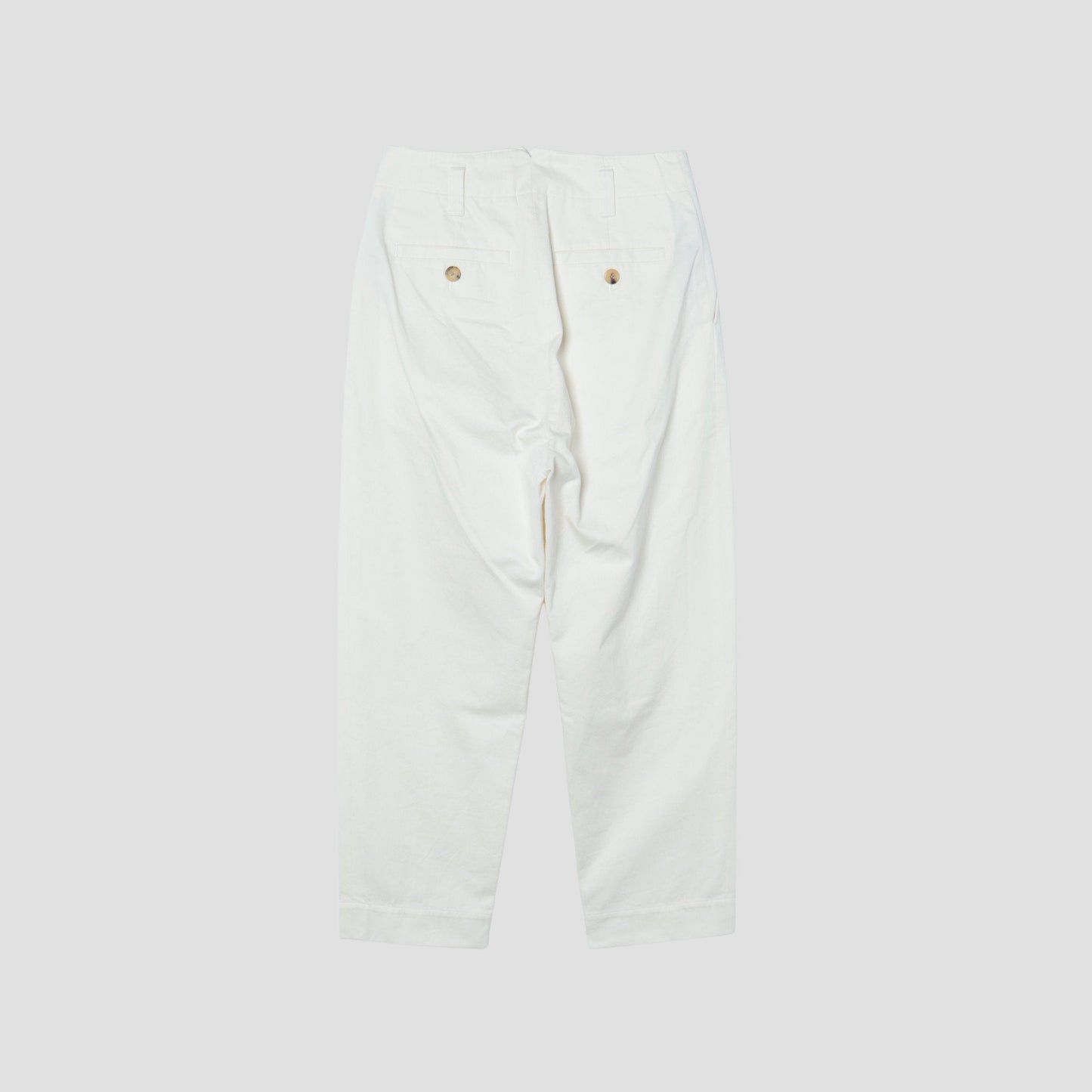 DENSE COTTON TWILL TROUSERS