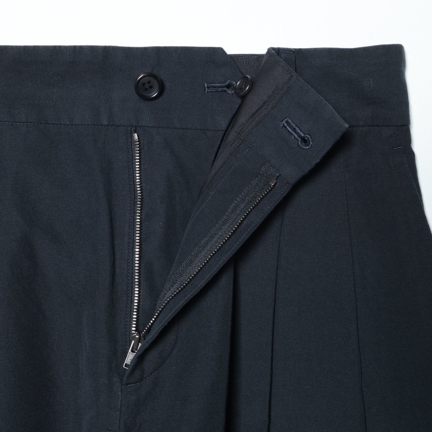 YARN DYE COTTON LINEN TROUSERS
