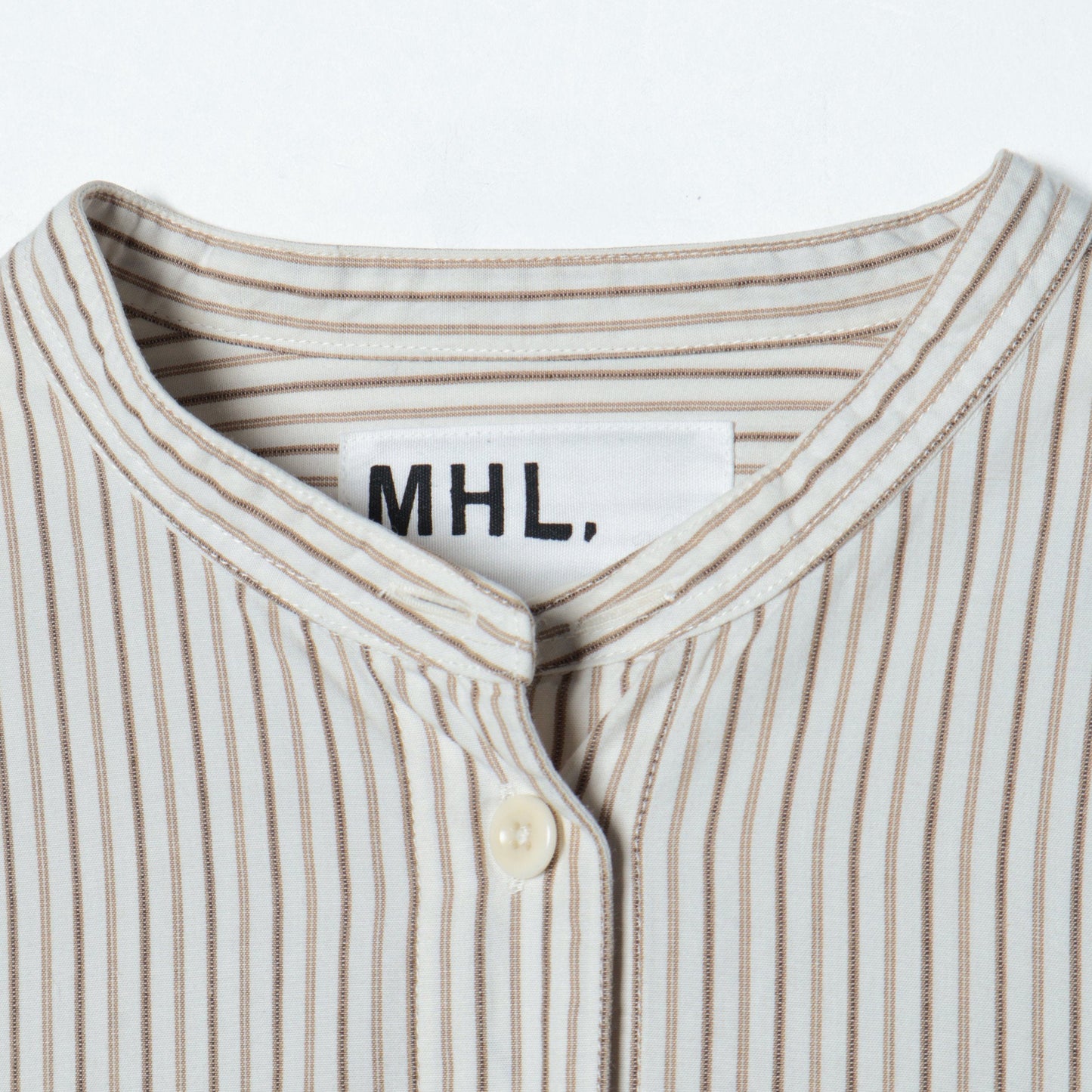 COTTON WOOL STRIPE SHIRT