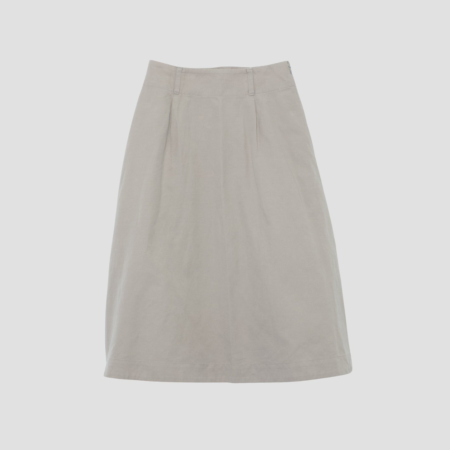 COTTON LINEN OXFORD SKIRT