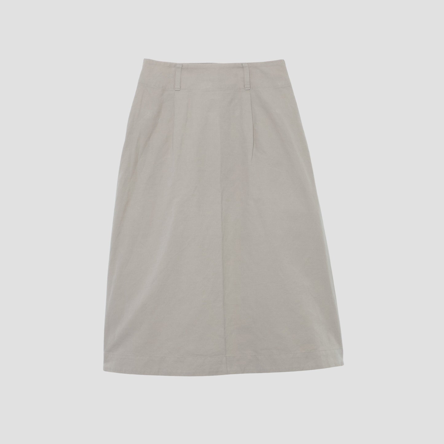 COTTON LINEN OXFORD SKIRT