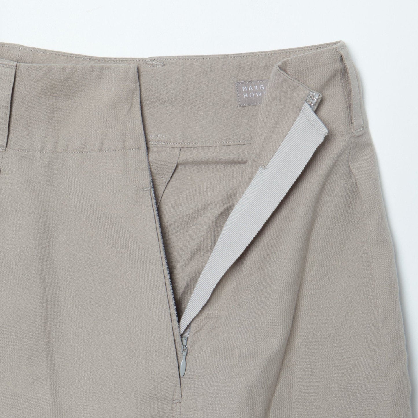 COTTON LINEN OXFORD SKIRT