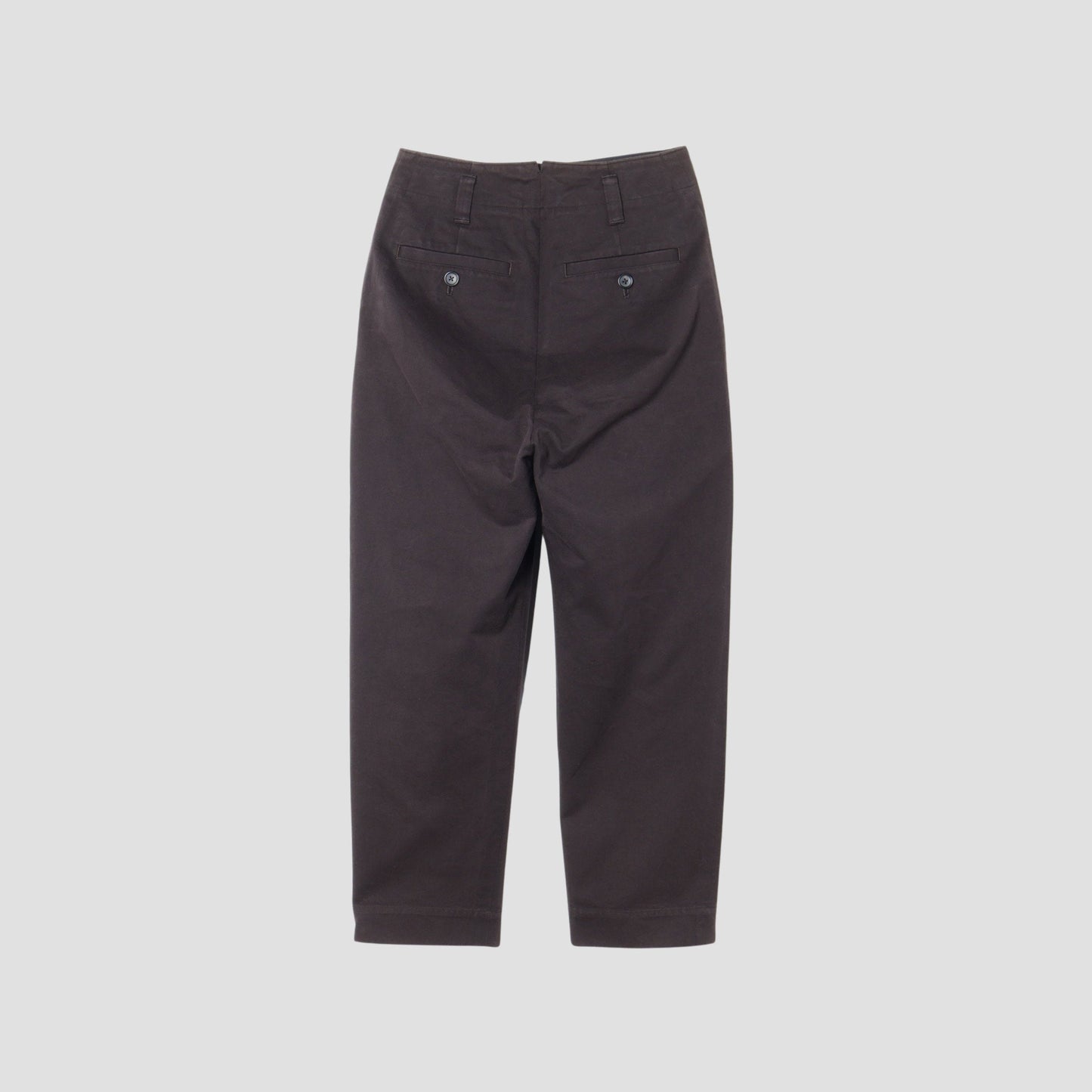 DENSE COTTON TWILL TROUSERS