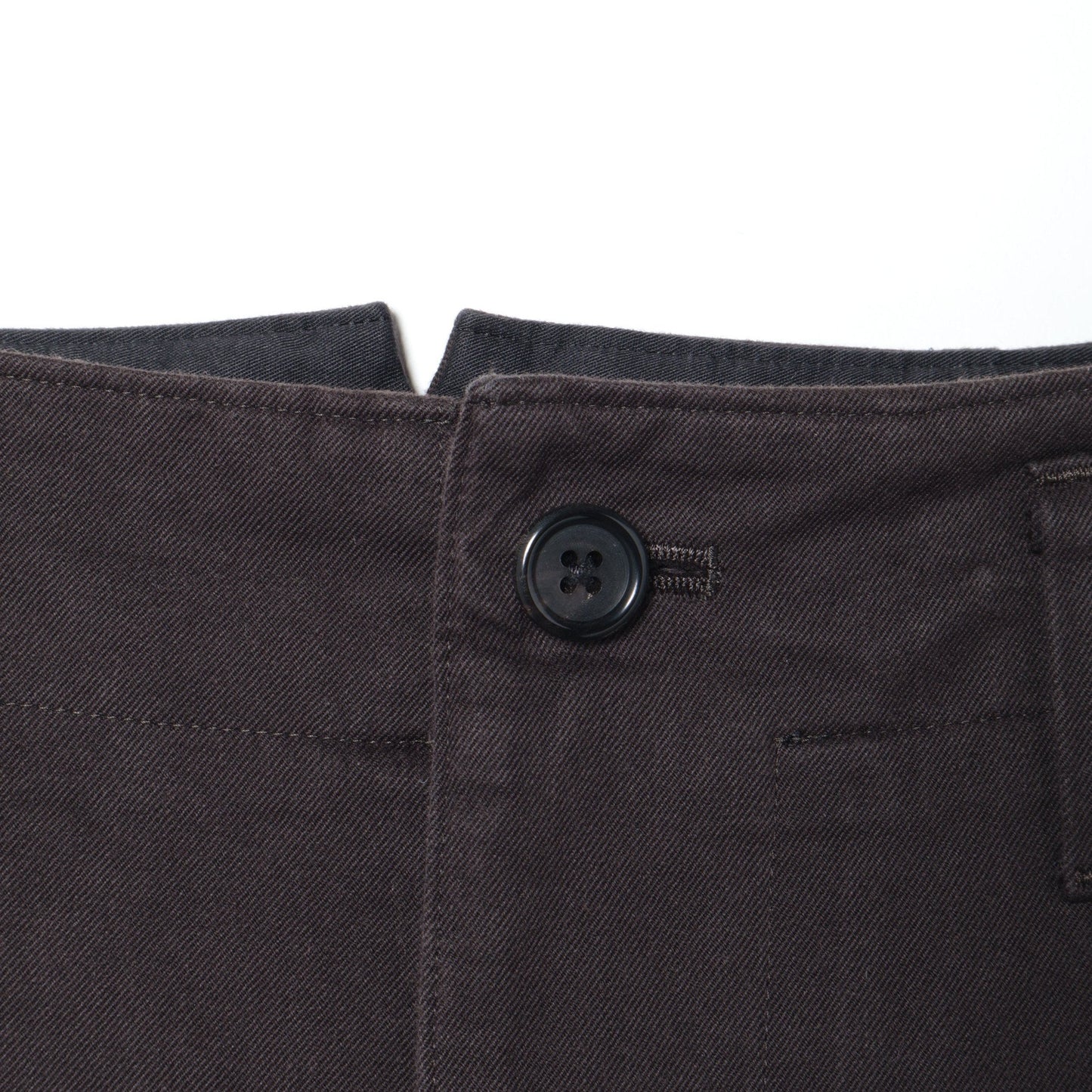 DENSE COTTON TWILL TROUSERS