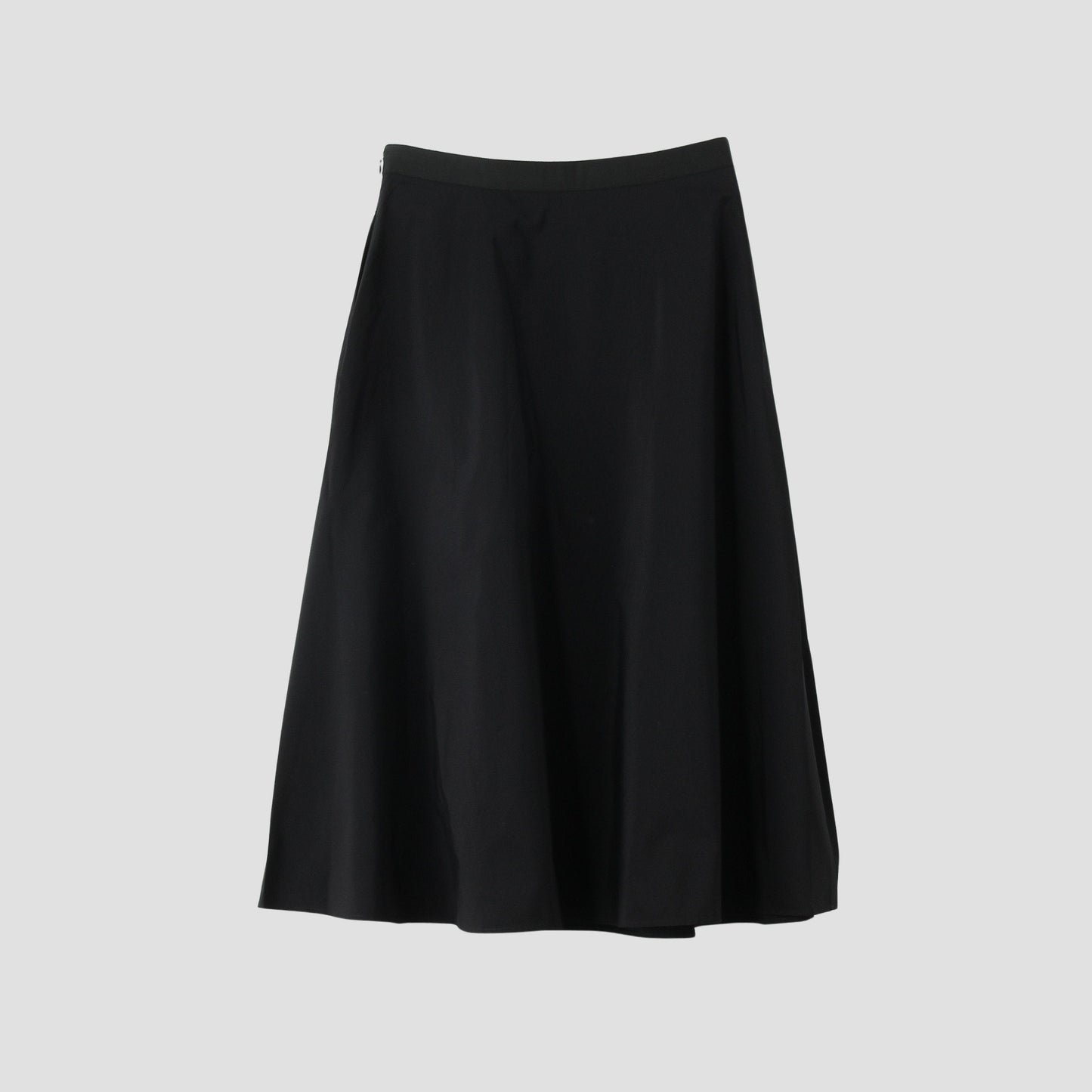 SILK COTTON POPLIN SKIRT